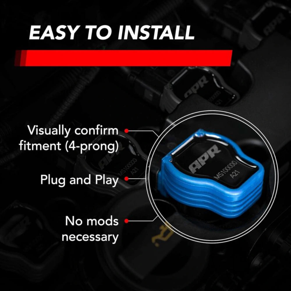 APR EA888.1/EA888.2/EA113/EA837 (PQ35/PQ45) 2.0T/3.0T Ignition Coil - Blue - APR MS100210