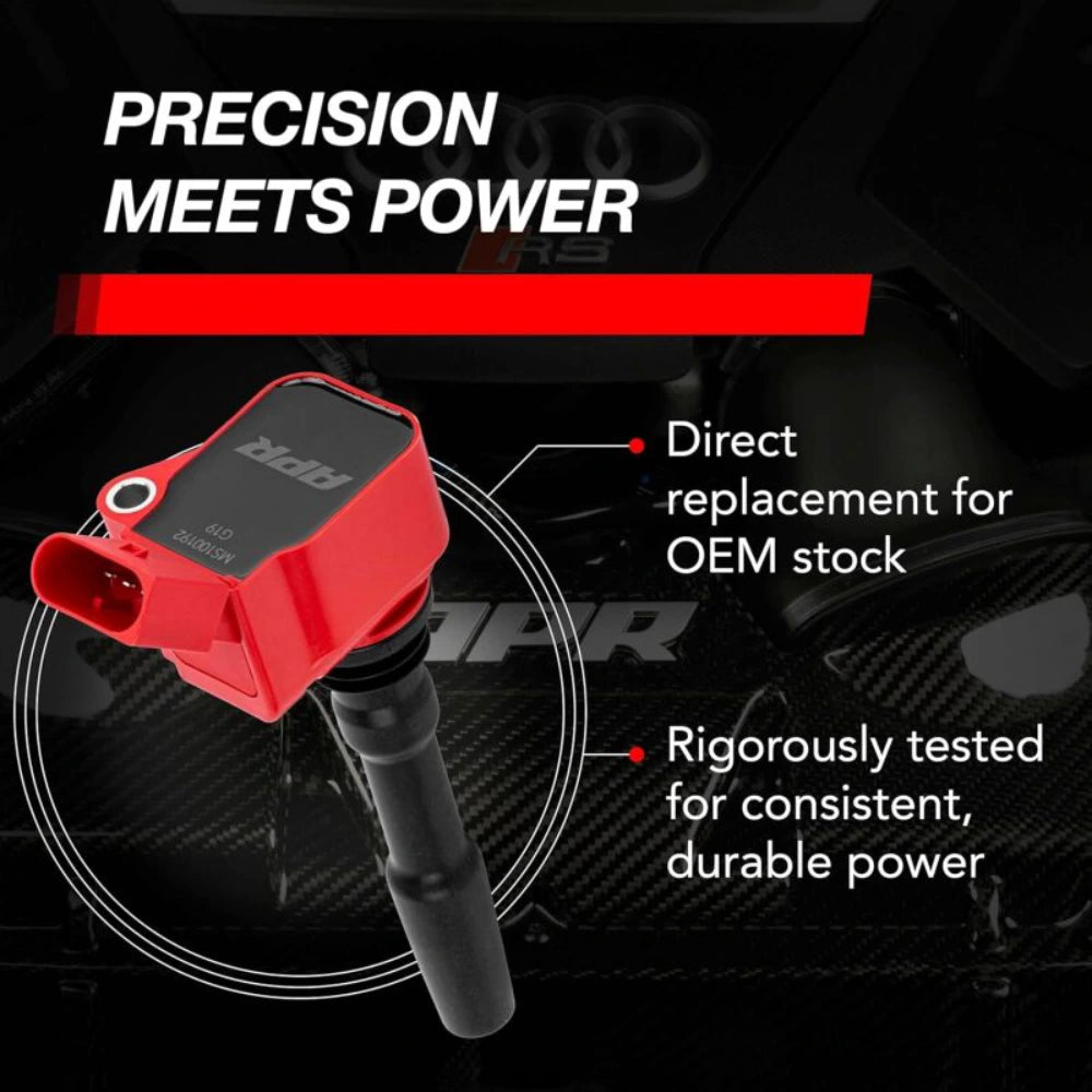 APR EA888.3/EA888.4/EA839/EA825 (MQB/MLB) 2.0T/2.9T/3.0T/4.0T Ignition Coil - Red - APR MS100192