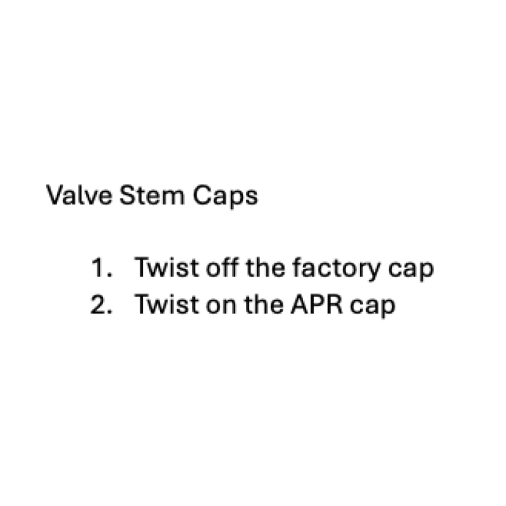 APR Valve Stem Caps - Silver (Set of 4) - APR MS100178