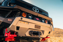 Load image into Gallery viewer, ARB Zenith bumper auxiliary light mounts and winch cradle detail on a Tacoma