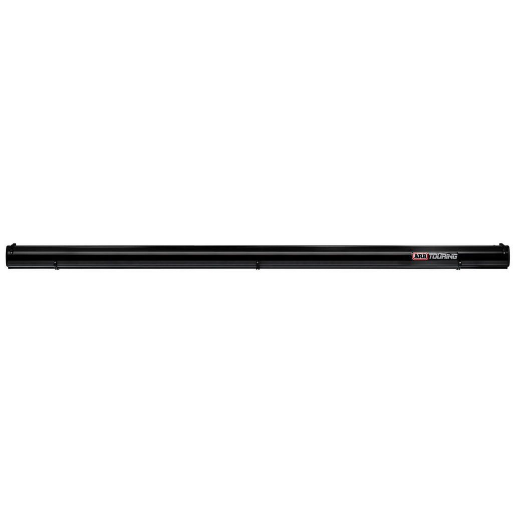 ARB Aluminum Awning, Black Frame, 8.2FT x 8.2FT, Installed with LED Light Strip - ARB 814412A