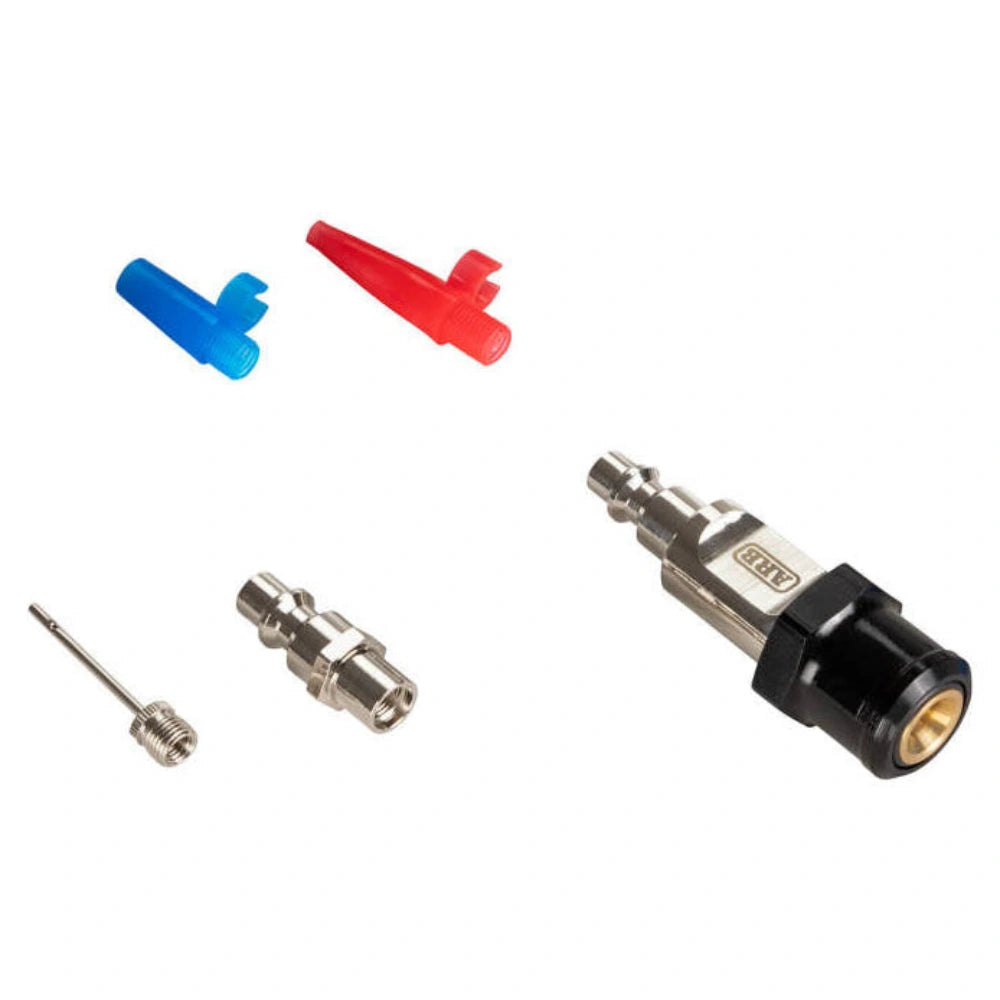 ARB 171328 inflation accessory kit with air chuck, quick-connect fitting, needle, and tapered nozzles