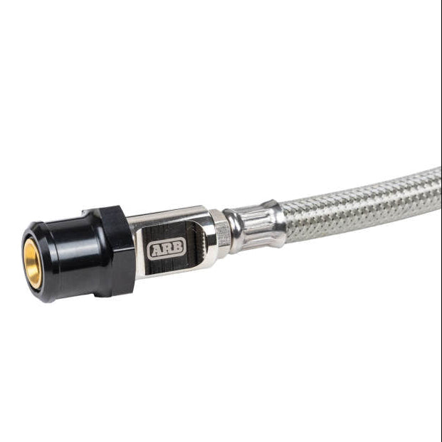 ARB601A off-road tire inflator with braided hose and chuck for inflating deflating and pressure checks
