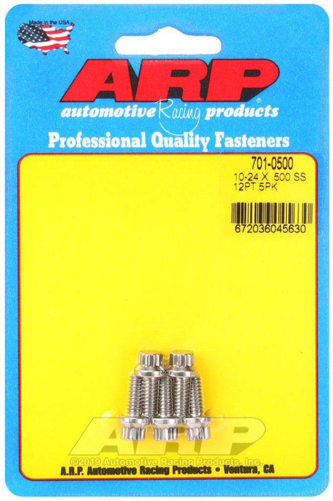ARP 10-24 x .500 12pt SS bolts - Black Ops Auto Works
