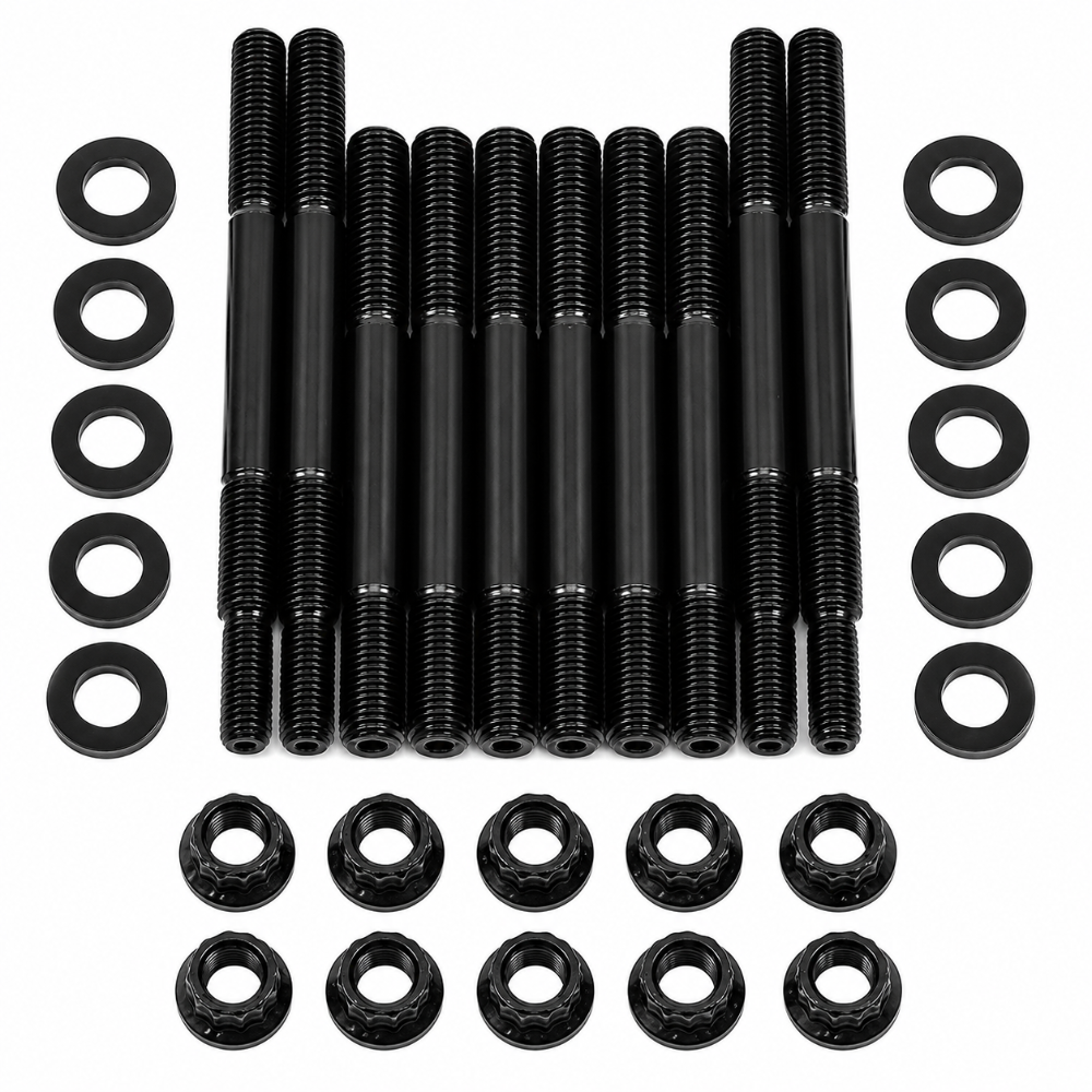 ARP 156-5403 main stud kit with black studs, washers, and nuts for 2003-2004 Ford Mustang SVT Cobra