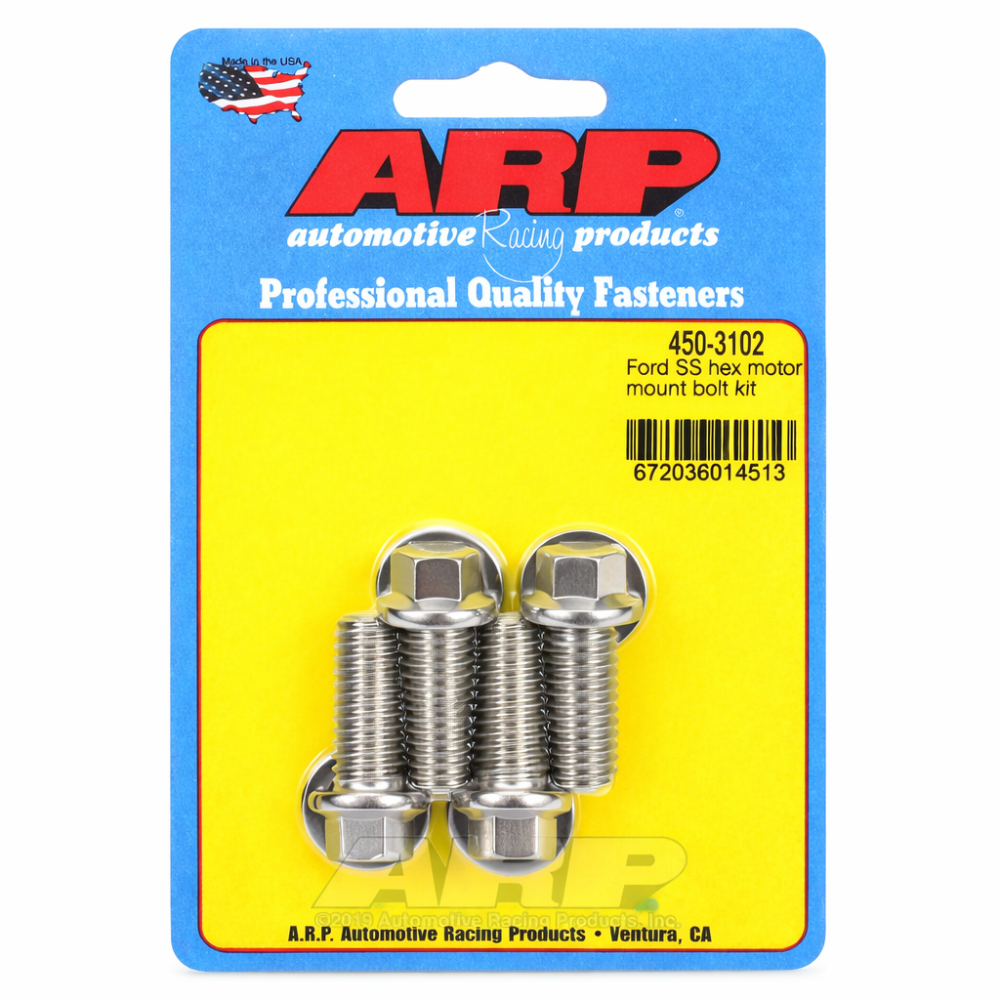 ARP Ford motor mount bolt kit full view