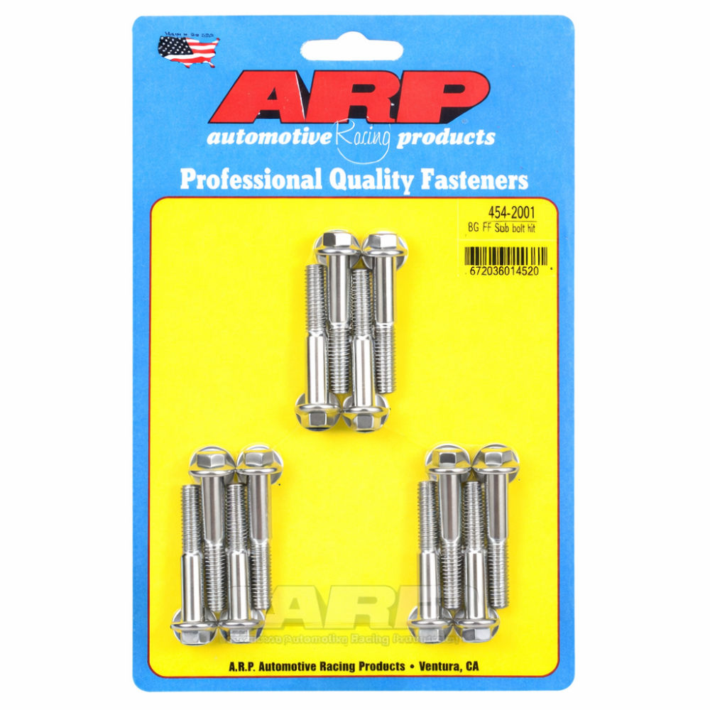 ARP 454-2001 intake manifold bolt kit in retail packaging