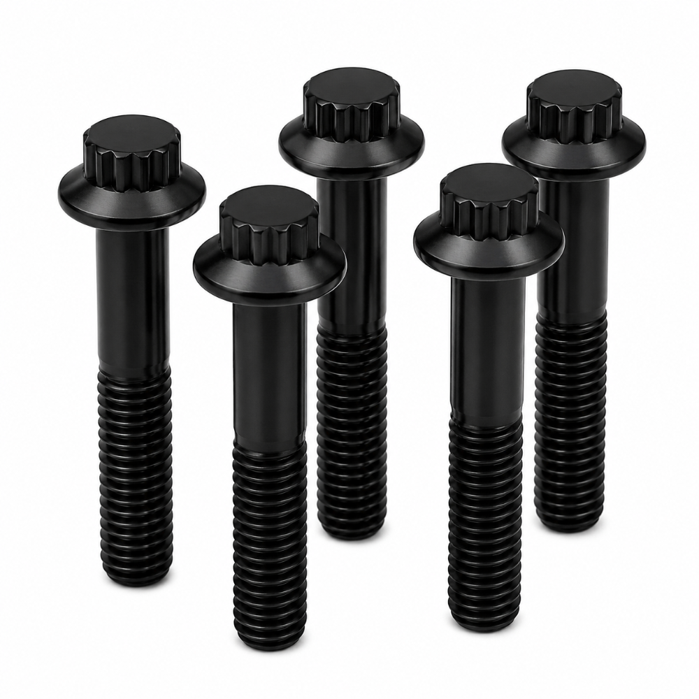 ARP M12 x 1.75 x 50 12pt Black Oxide Bolts (5/pkg) - ARP 675-1006