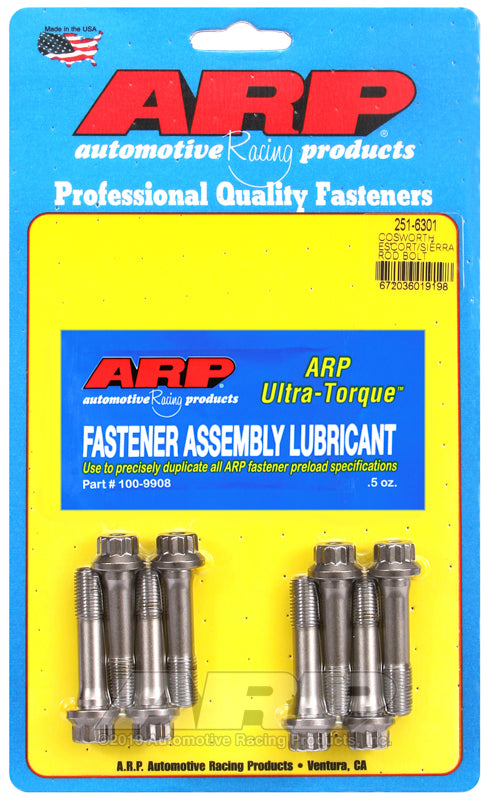 Close-up of ARP Pro Series rod bolt with rolled threads and wave-loc design