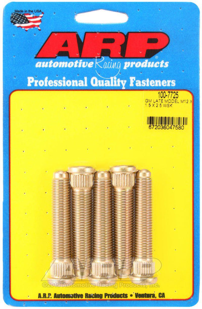 ARP Late Model GM M12x1.50inX2.50in Wheel Stud Kit - Black Ops Auto Works