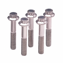 Load image into Gallery viewer, Close up ARP Stainless 300 12-point head and rolled threads