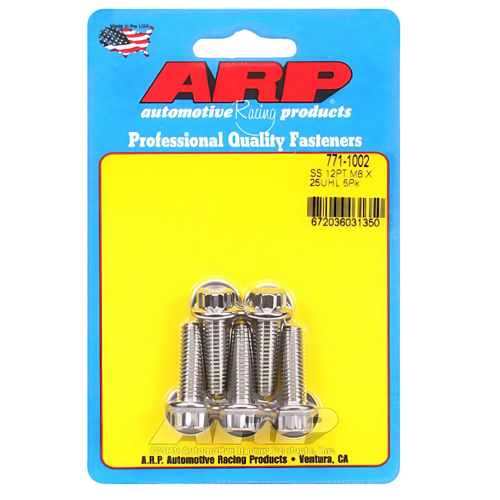 ARP 771-1009 stainless 12-point bolt set retail packaging