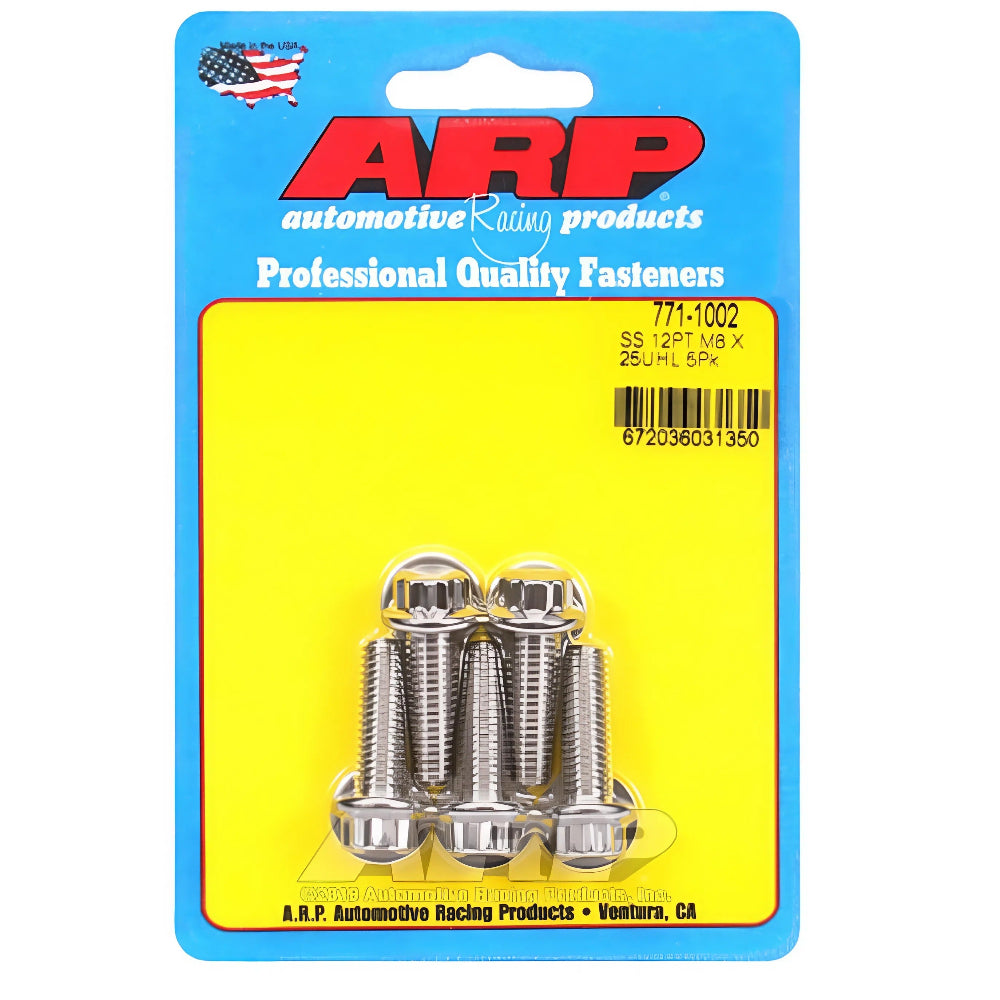 ARP 771-1011 stainless 12-point bolt set retail packaging
