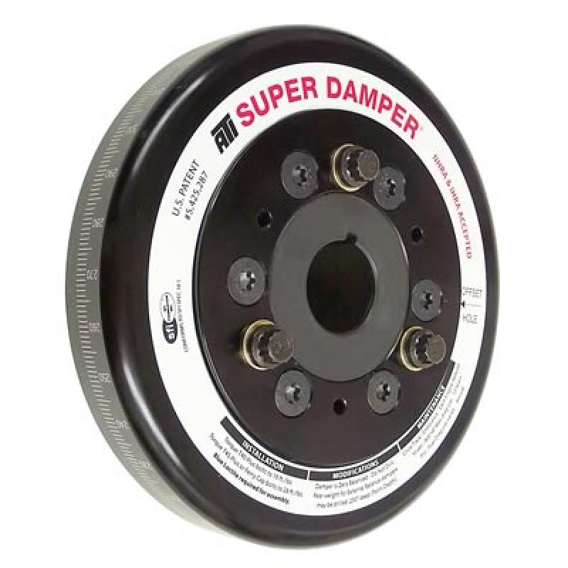 ATI Damper - 5.67in - Alum - 6 Grv - 25 Percent UD - LS1/LS2 - F & V Body - No A/C - 1Pc - Black Ops Auto Works