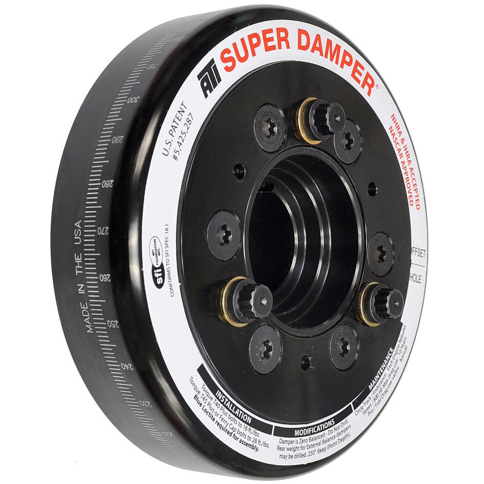 ATI Damper - 6.325in - Steel - Chevy LS - Smooth - C-Bore Front - 3 Ring ATI APPATI917776