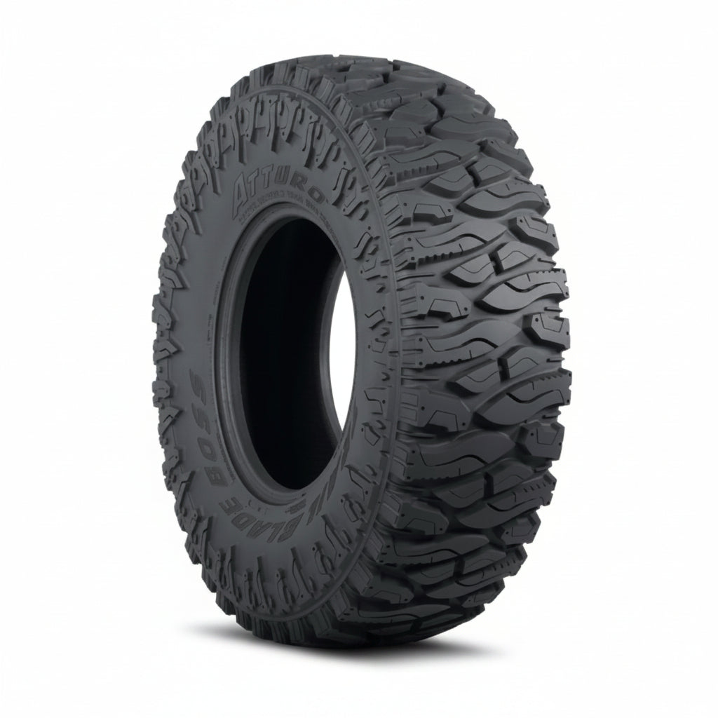 Atturo Trail Blade BOSS 40x14.50R20LT mud-terrain tire, TBBO-J56G0AFA, tread and sidewall view