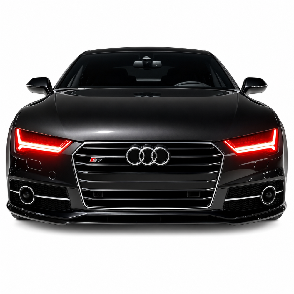 RGB Halo Kits Flow Series color chasing DRL boards for 2015-2017 Audi A7 and RS7 headlights