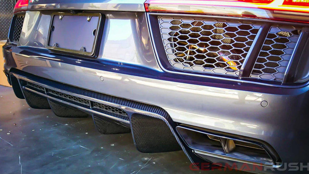 Audi R8 2016-2018 Carbon Fiber Rear Diffuser - Black Ops Auto Works