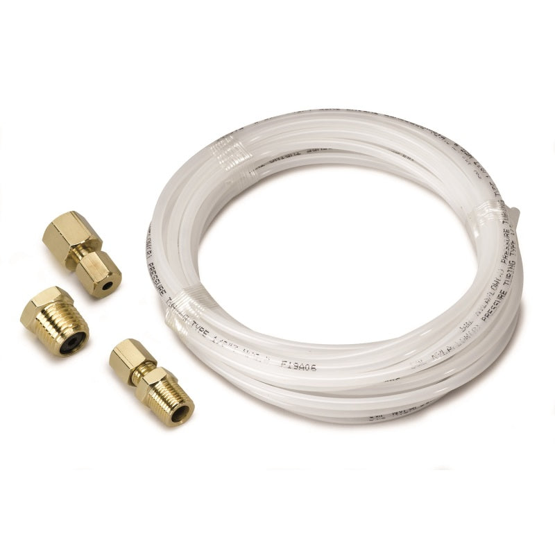 Autometer 12 Foot Nylon Tubing 1/8in. w/ 1/8in. Brass Compression Fittings - Black Ops Auto Works