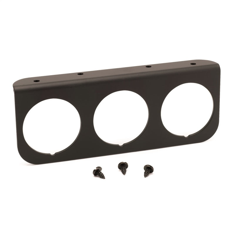 Autometer 2-1/16in Black 3-Hole Gauge Panel - Black Ops Auto Works