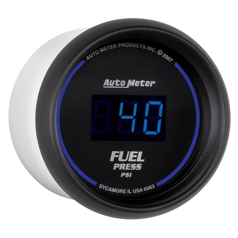 Autometer 52.4mm 1-100 PSI Black Digital Fuel Pressure Gauge - Black Ops Auto Works