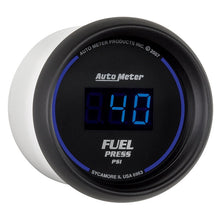 Load image into Gallery viewer, Autometer 52.4mm 1-100 PSI Black Digital Fuel Pressure Gauge - Black Ops Auto Works