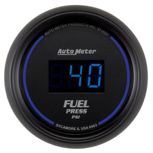 Load image into Gallery viewer, Autometer 52.4mm 1-100 PSI Black Digital Fuel Pressure Gauge - Black Ops Auto Works