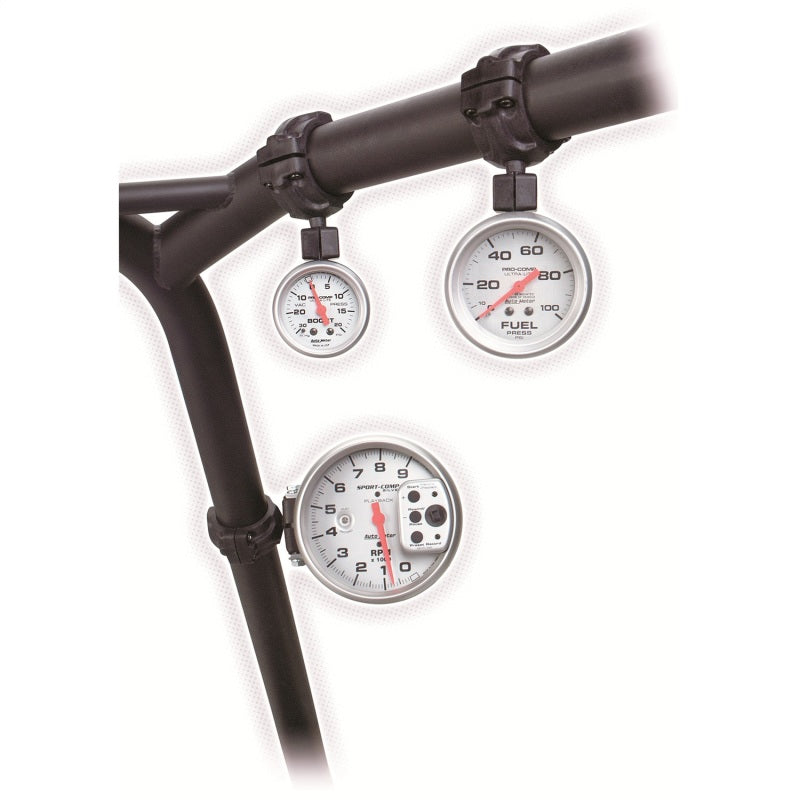 Autometer 52mm Black Roll Pod for 1 3/4 inch Roll Cage - Black Ops Auto Works