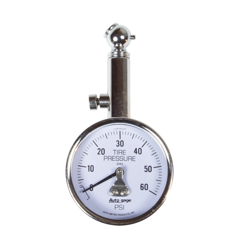 Autometer 60 PSi Peak/Hold Mechanical Tire Pressure Gauge - Black Ops Auto Works