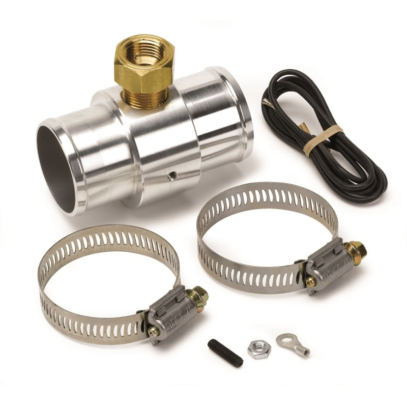 Autometer Radiator Hose Adapter 1.5in, 0.375in NPTF Female, Aluminum - AutoMeter 2283
