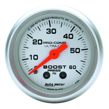 Load image into Gallery viewer, Autometer Ultra-Lite 52mm 60 PSI Mechanical  Boost Gauge - AutoMeter 4305