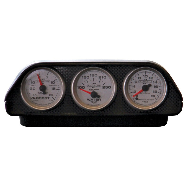 Autometer Triple 52mm Universal Fit Dash Top Pod - AutoMeter 5288