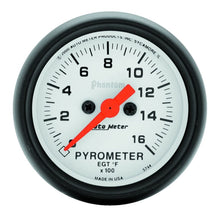 Load image into Gallery viewer, Autometer Phantom 52mm 1600 Deg F Electronic EGT Gauge Kit - AutoMeter 5744