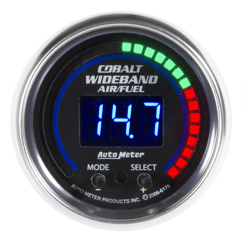 Autometer Cobalt 52mm Wideband Air/Fuel Gauge - AutoMeter 6178