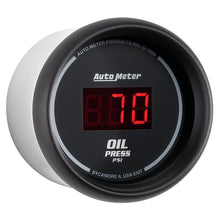 Load image into Gallery viewer, Autometer Black 0-100 psi Digital Oil Pressure Gauge - AutoMeter 6327