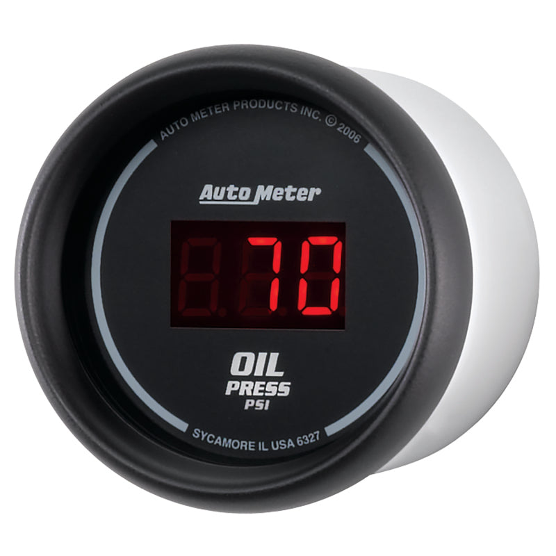 Autometer Black 0-100 psi Digital Oil Pressure Gauge - AutoMeter 6327
