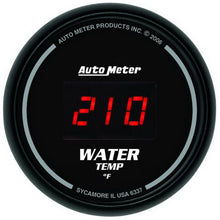 Load image into Gallery viewer, Autometer Black 0-300 F Digital Water Temp Gauge - AutoMeter 6337