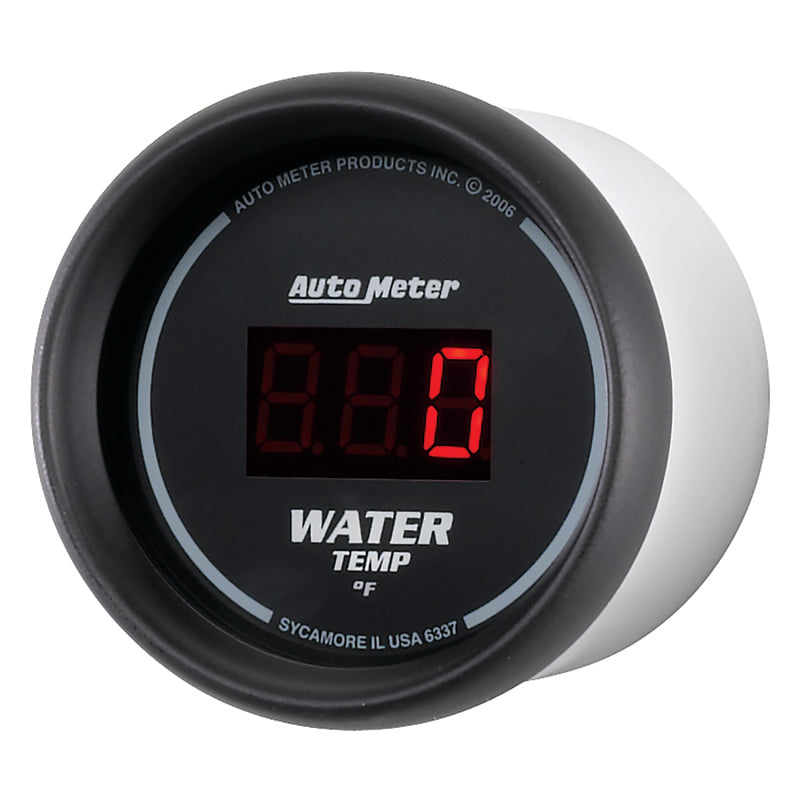 Autometer Black 0-300 F Digital Water Temp Gauge - AutoMeter 6337