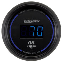Load image into Gallery viewer, Autometer Cobalt Digital 52.4mm Black 0-100psi Oil Pressure Gauge - AutoMeter 6927