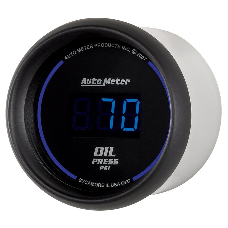 Autometer Cobalt Digital 52.4mm Black 0-100psi Oil Pressure Gauge - AutoMeter 6927