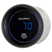 Load image into Gallery viewer, Autometer Cobalt Digital 52.4mm Black 0-100psi Oil Pressure Gauge - AutoMeter 6927