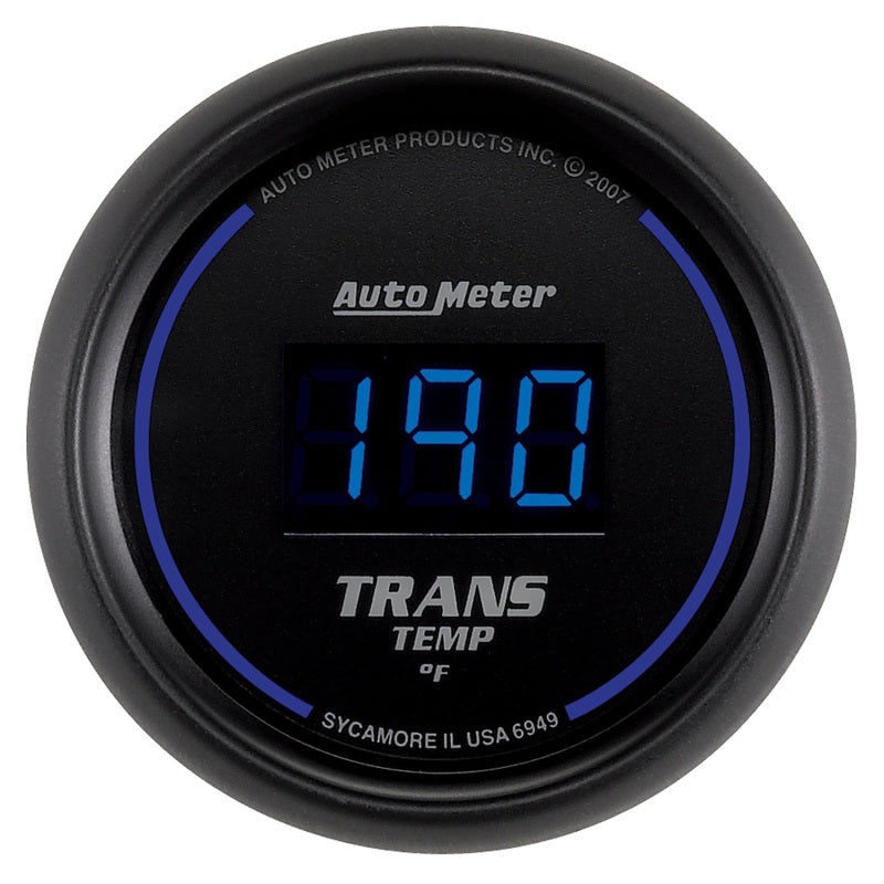 Autometer 52.4mm Black Digital Trans Temperature Gauge - AutoMeter 6949