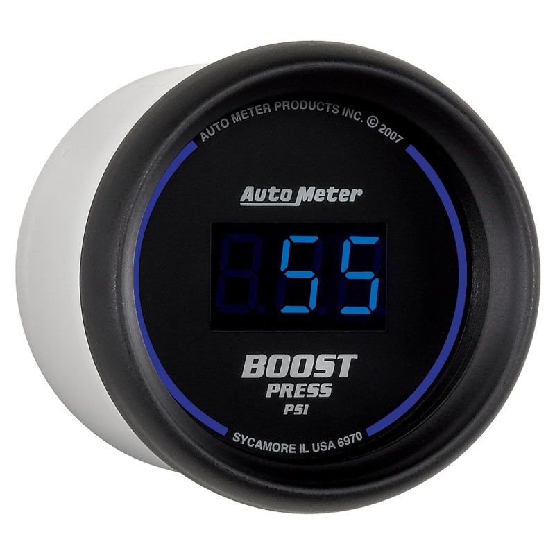 Autometer Cobalt Digital 52mm Digital 5-60 PSI Boost Gauge - AutoMeter 6970