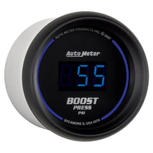 Load image into Gallery viewer, Autometer Cobalt Digital 52mm Digital 5-60 PSI Boost Gauge - AutoMeter 6970