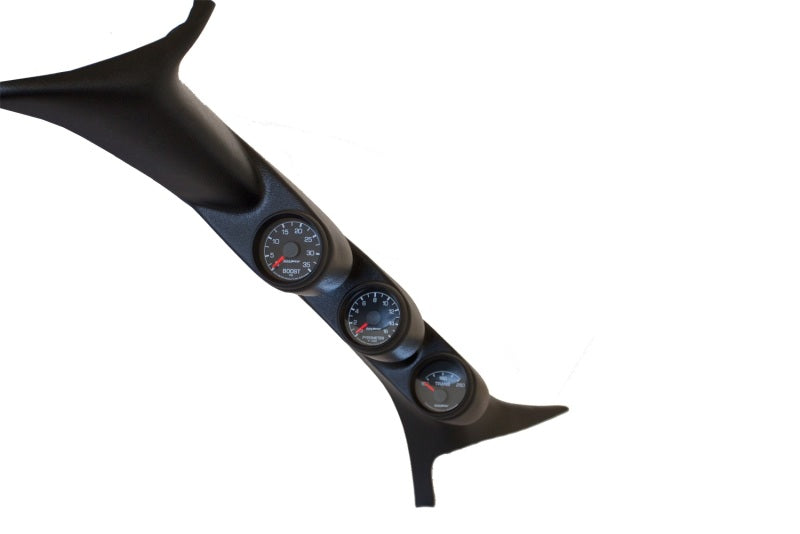 Autometer 99-07 Ford Powerstroke/SD Black Triple Pillar Gauge Kit - AutoMeter 7077