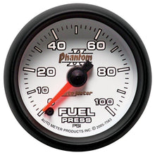 Load image into Gallery viewer, Autometer Phantom II 52.4mm Full Sweep Electronic 0-100psi Fuel Pressure Guage - AutoMeter 7563