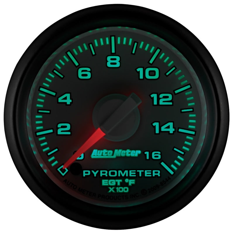 Autometer Factory Match 52.4mm Full Sweep Electronic 0-1600 Deg F EGT/Pyrometer Gauge - AutoMeter ATM8544