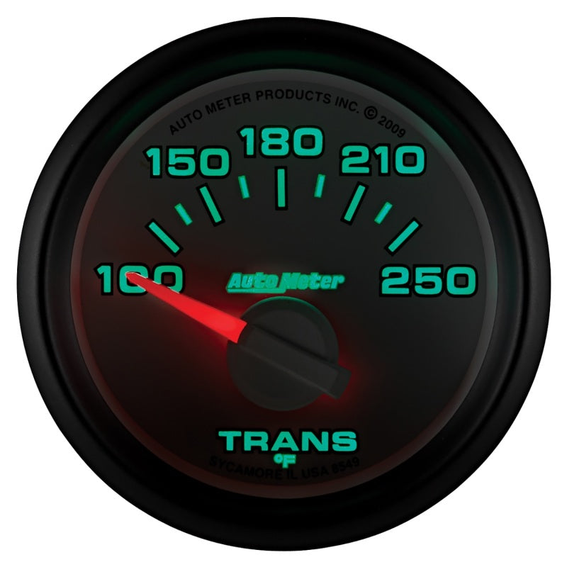 Autometer Factory Match 52mm Short Sweep Electronic 100-250 Deg F Transmission Temperature Gauge - AutoMeter 8549