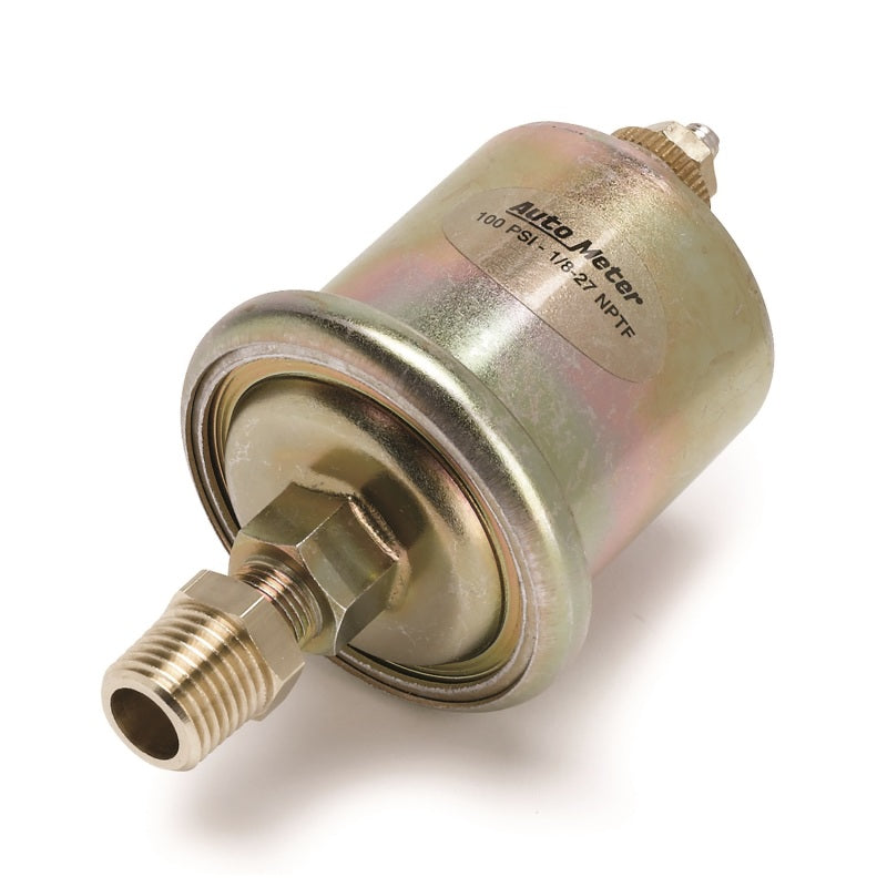 Autometer Accessories 0-100PSI 1/8in. NPT Male Oil Pressure Sensor (For Short Sweep Elec.) - AutoMeter 990342