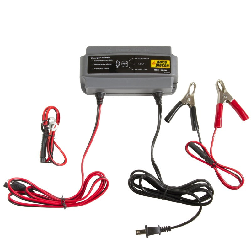 Autometer Battery Charger/Maintainer 12V/3A - Black Ops Auto Works